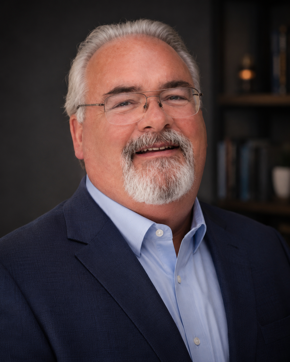 Portrait of Louis James, Managing Director