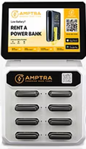 Amptra charging station kiosk